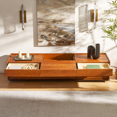 Devon Oak Media Console  70.8"