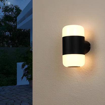 Vallumina Round Outdoor Up Down Wall Light