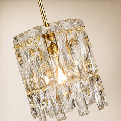 Lucentra Crystal Round Pendant 7"W