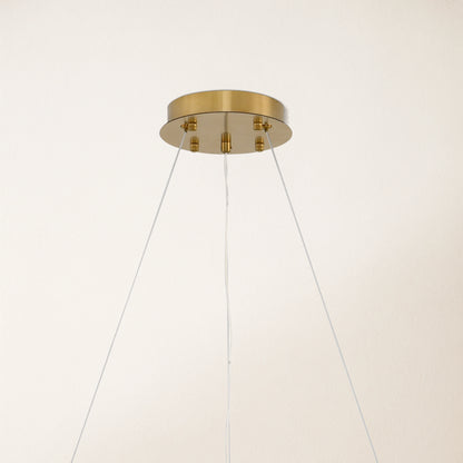 Vetro Prism Crystal Round Chandelier 23.6"D