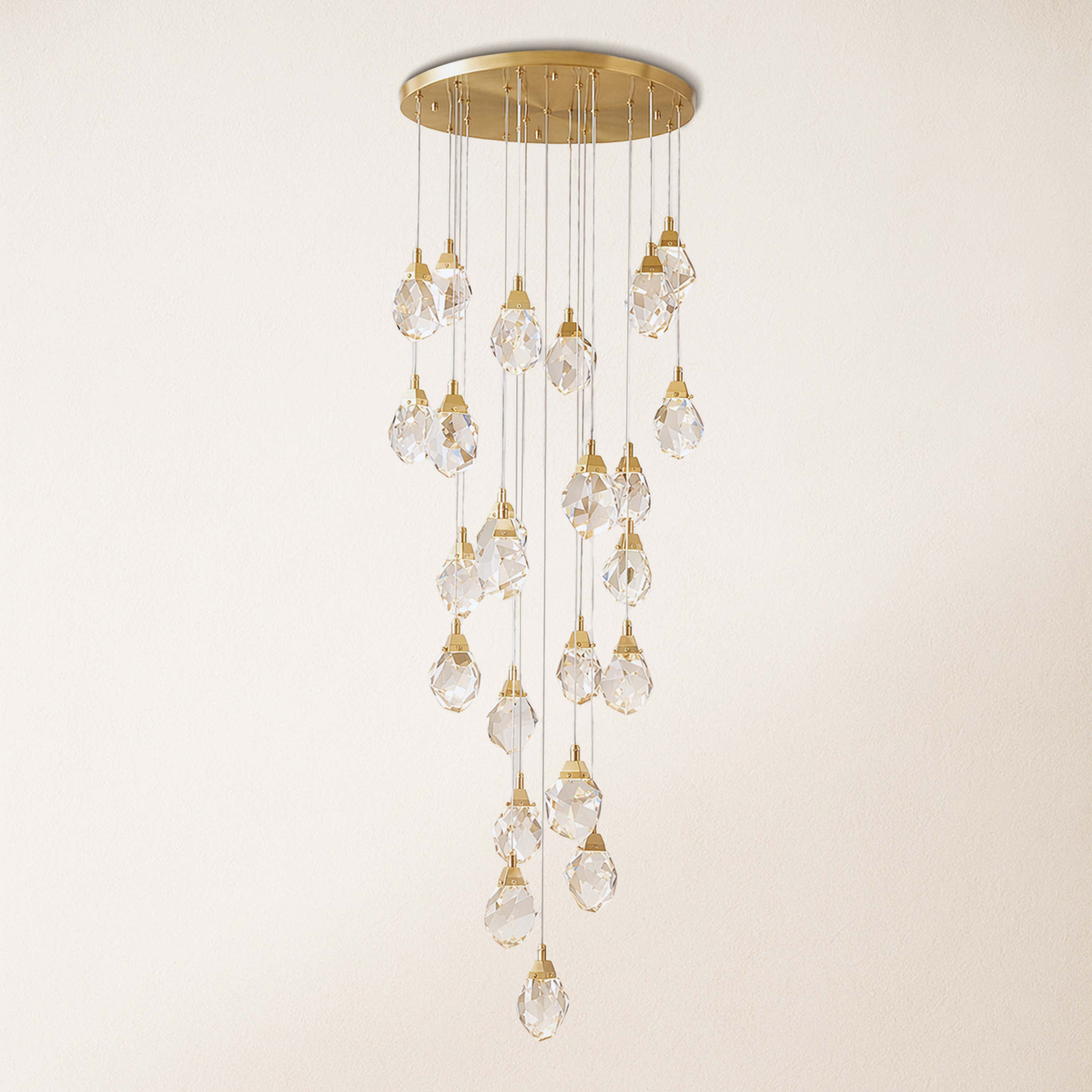 Aurelium Crystal Staircase Round Chandelier