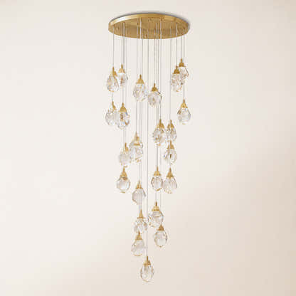 Aurelium Crystal Staircase Round Chandelier