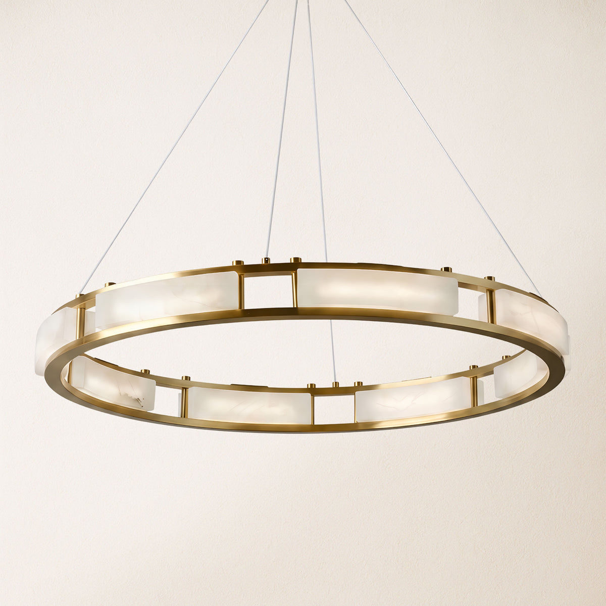 Serenique Qatar Alabaster Round Chandelier
