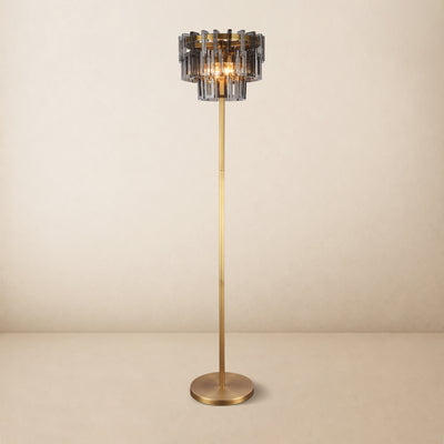 Cirelle Crystal Rectangular Table Lamp 63"H 