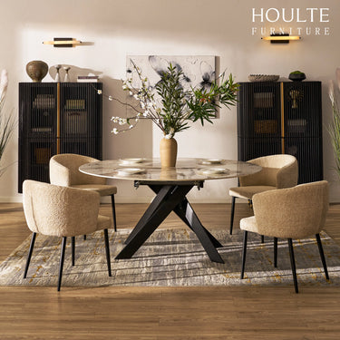 Labarthe Round Sintered Stone Dining Table 63"