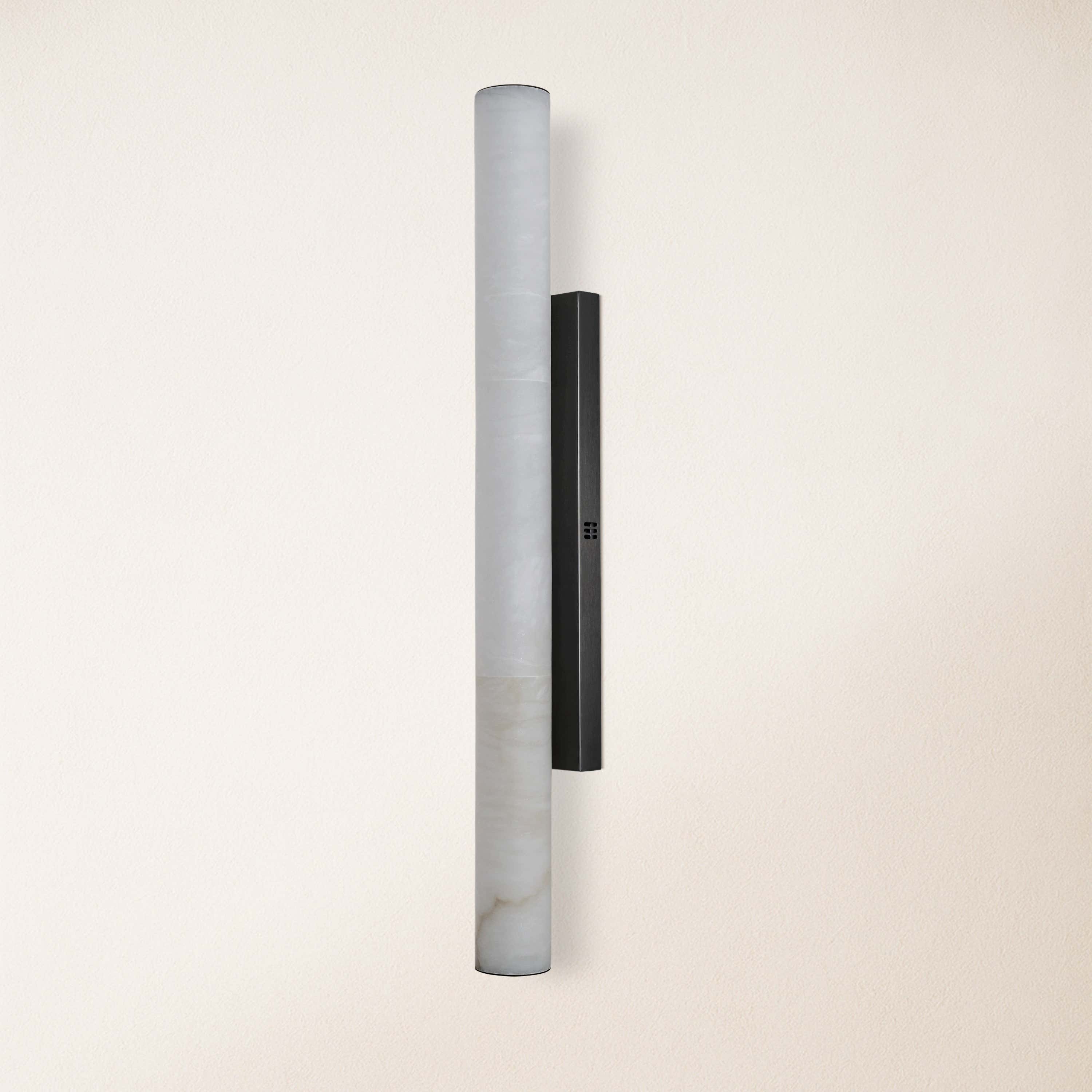 Sylvia Palladian Alabaster Wall Sconce 36"H