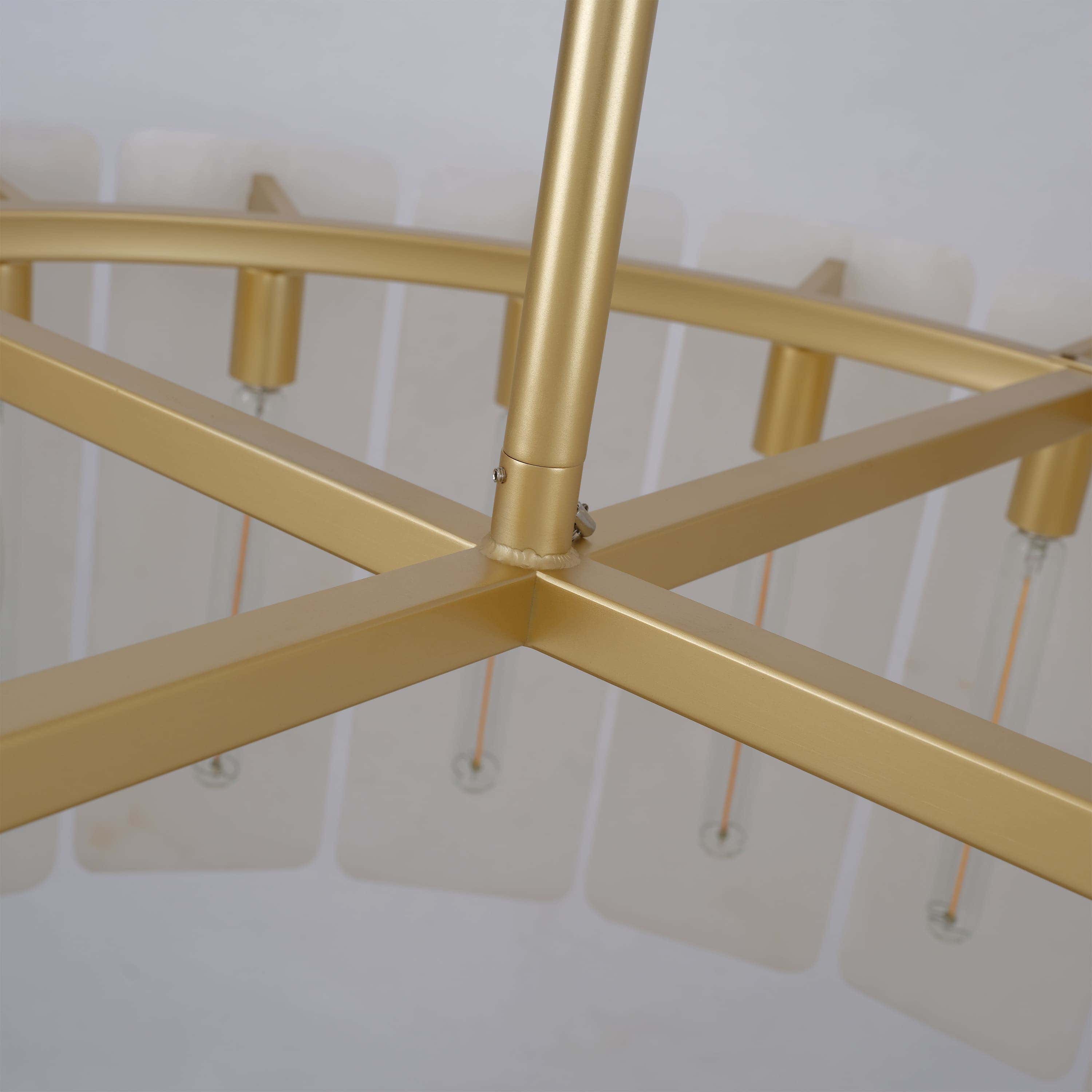 Lunara Alabaster Round Chandelier 36"W