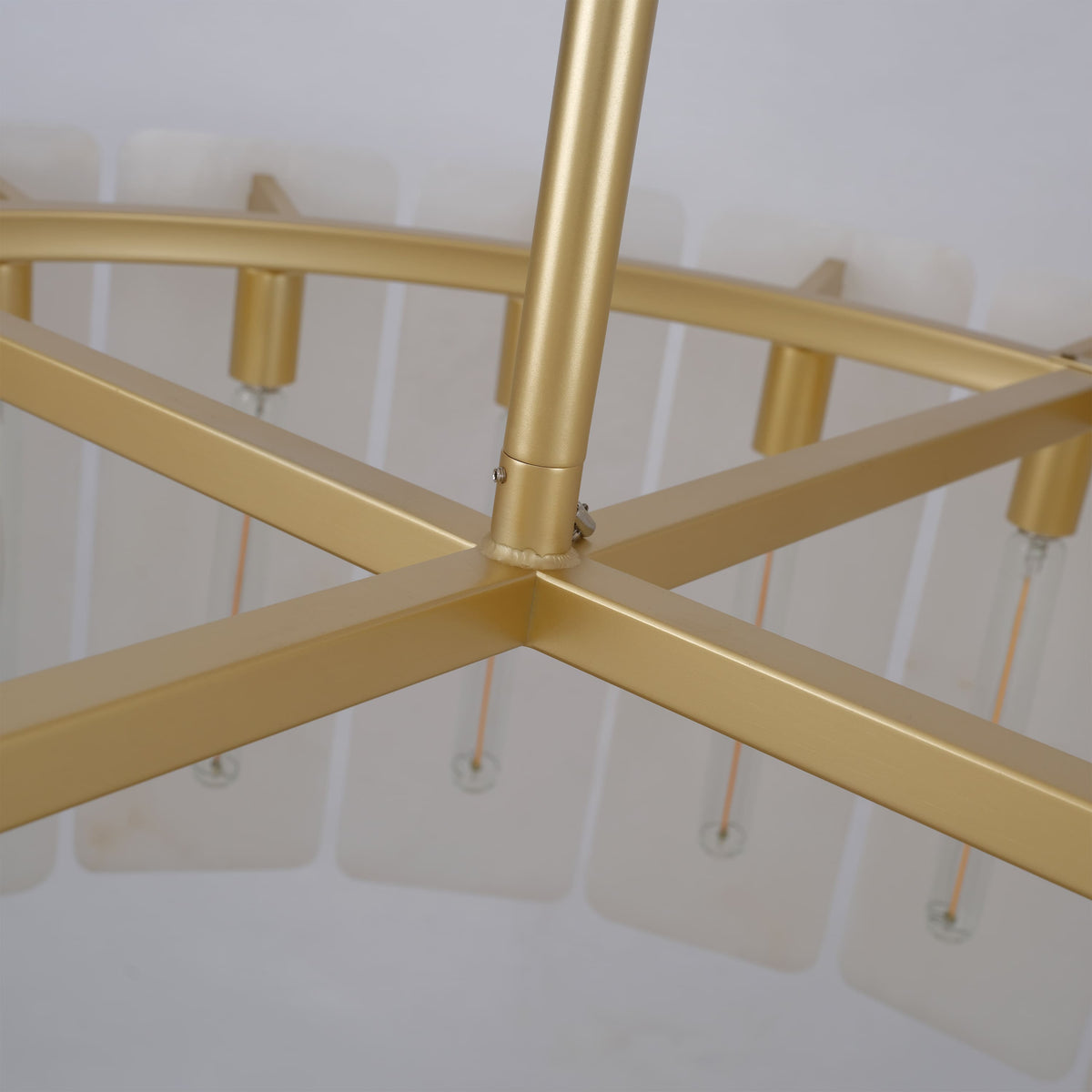 Lunara Alabaster Round Chandelier 36"W