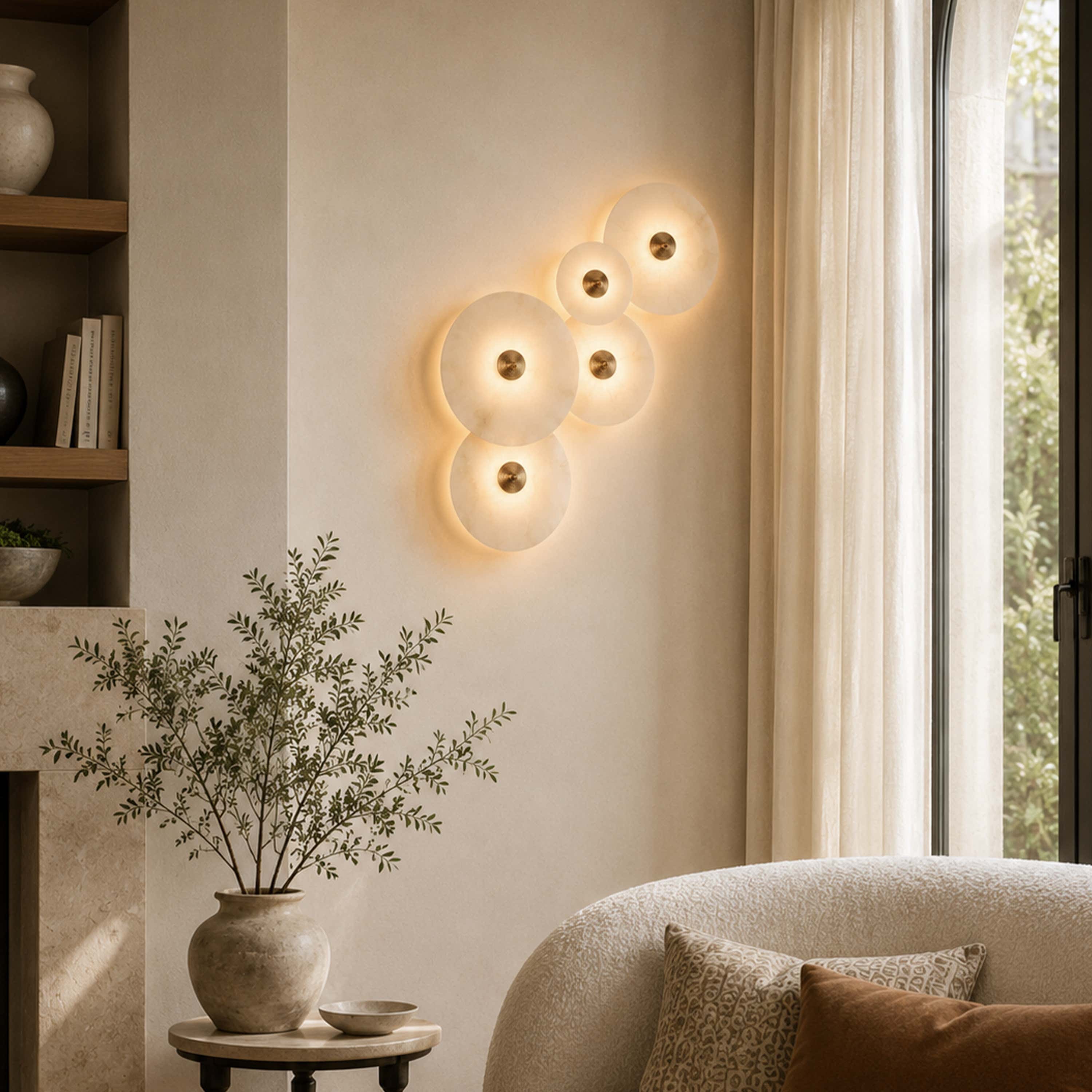 Miles Alabaster Multi-Lights Wall Sconce