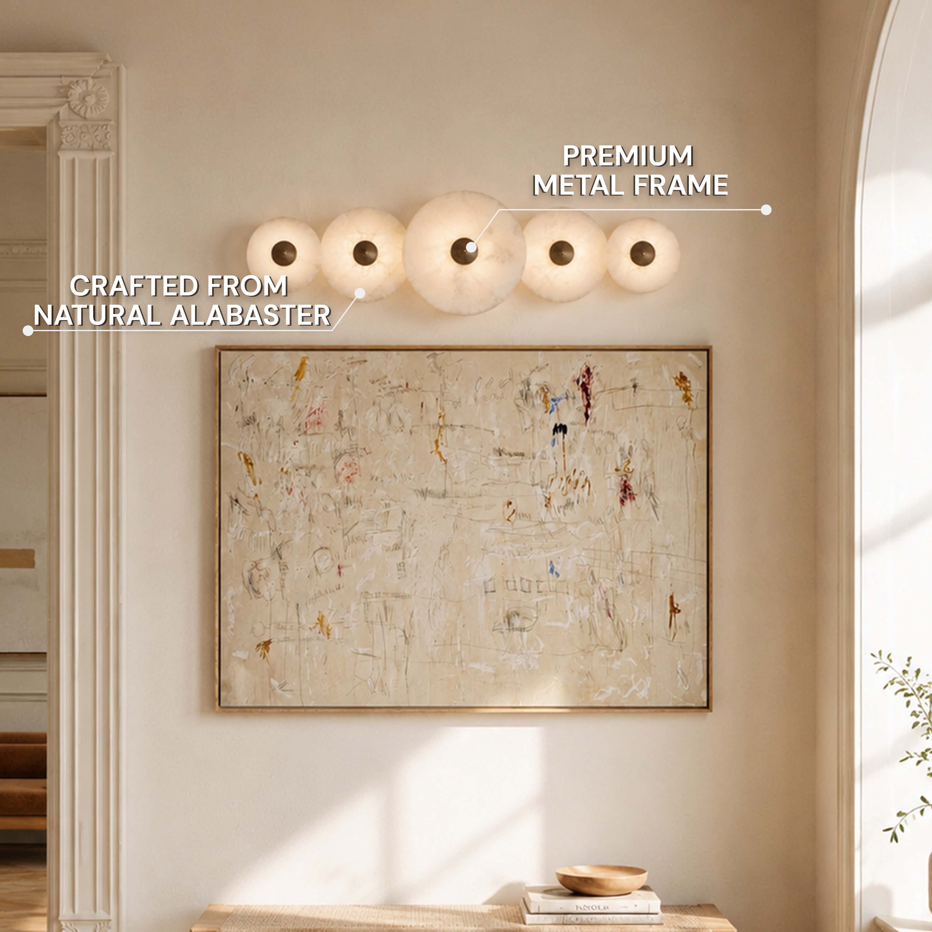 Miles Alabaster Multi-Lights Wall Sconce