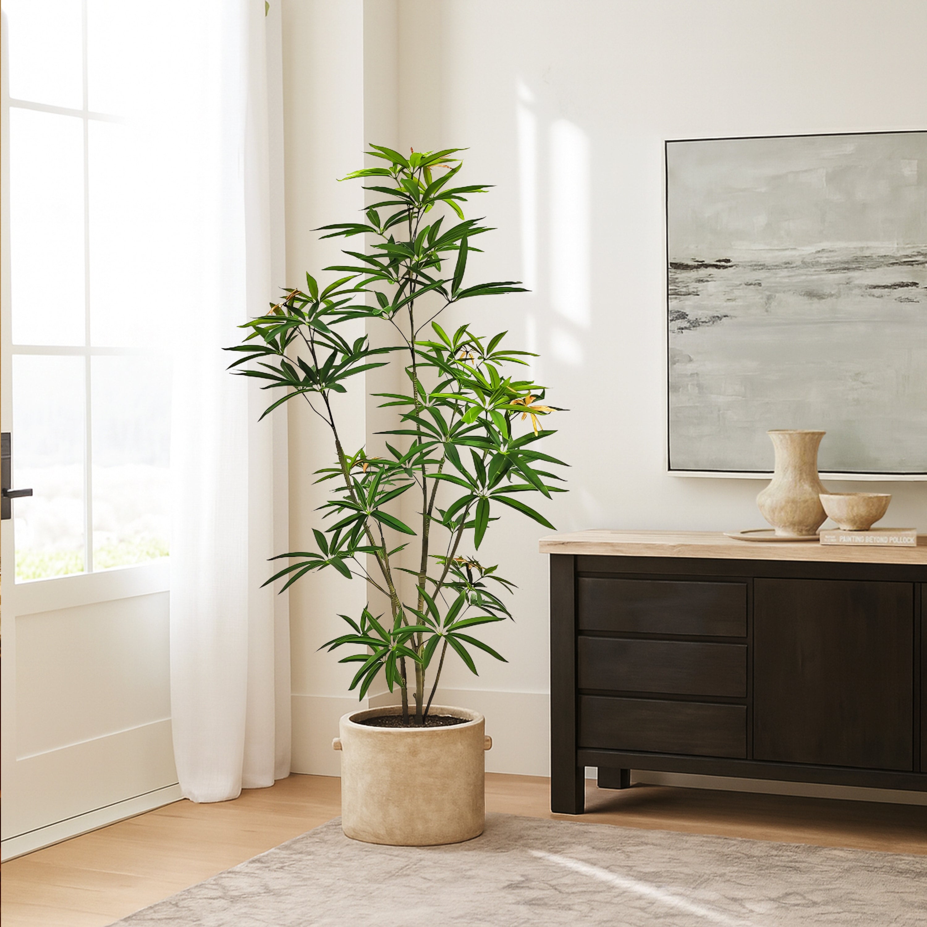 Faux Australian Umbrella Tree 59"H