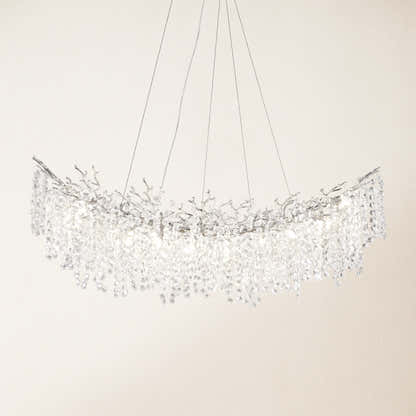 Lustre Branches Crystal Rectangular Chandelier 55"W