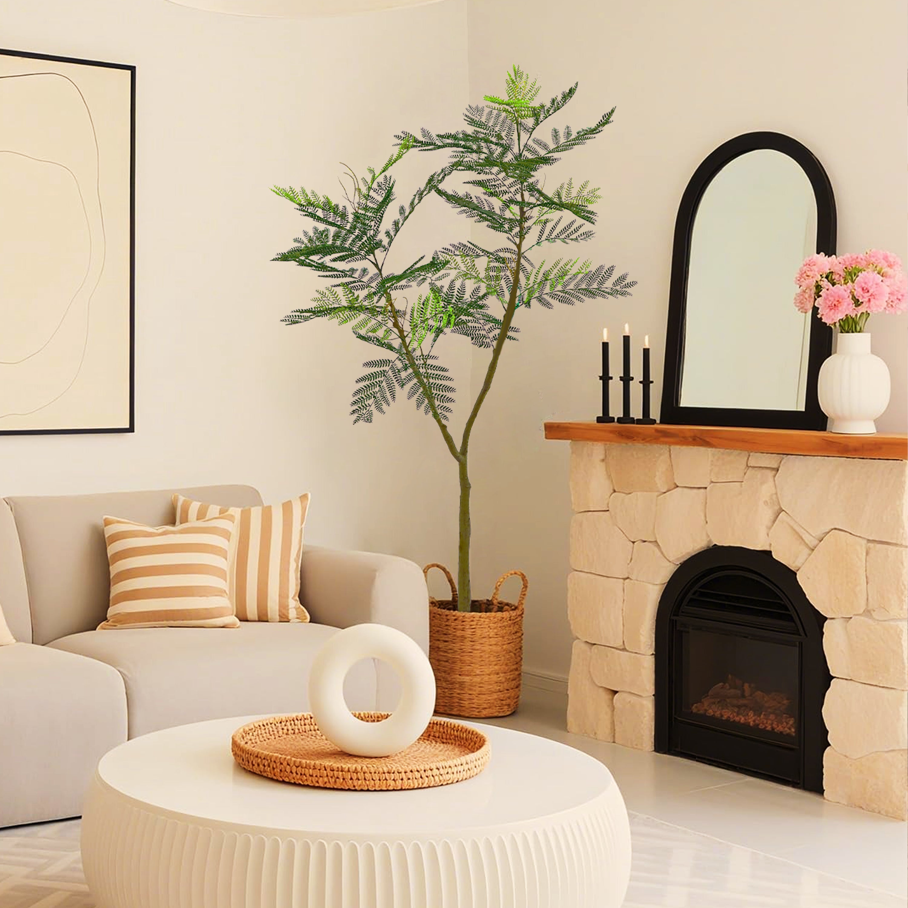 Faux Jacaranda Tree 51"H