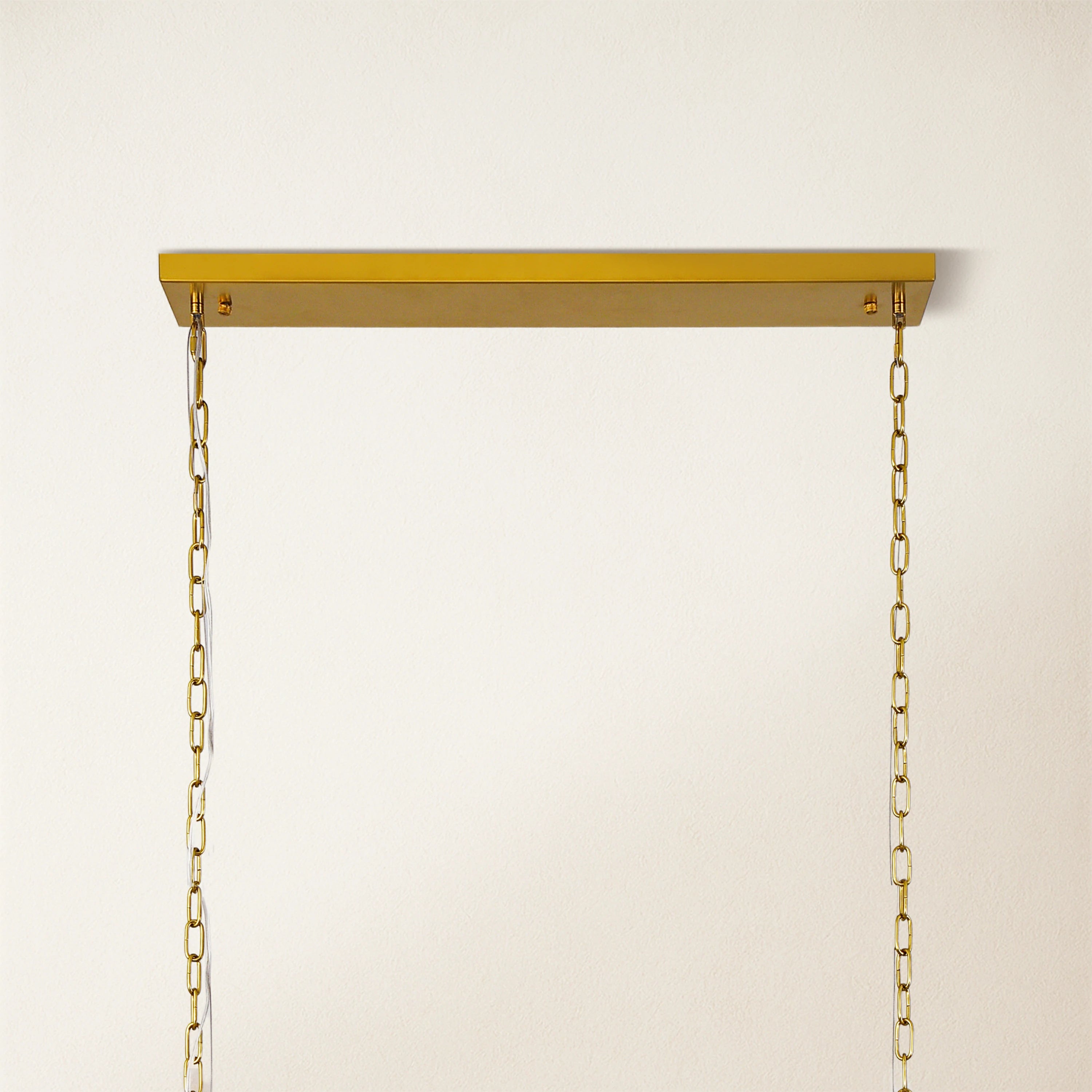 Nivislight Alabaster Rectangular Chandelier 55"