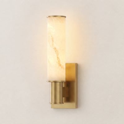 Nuvarelle Resin Single Cylinder Wall Sconce 14.2"H