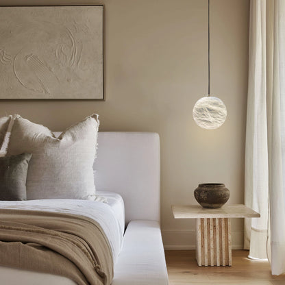 Nami Alabaster Global Ball Pendant Light 7"D