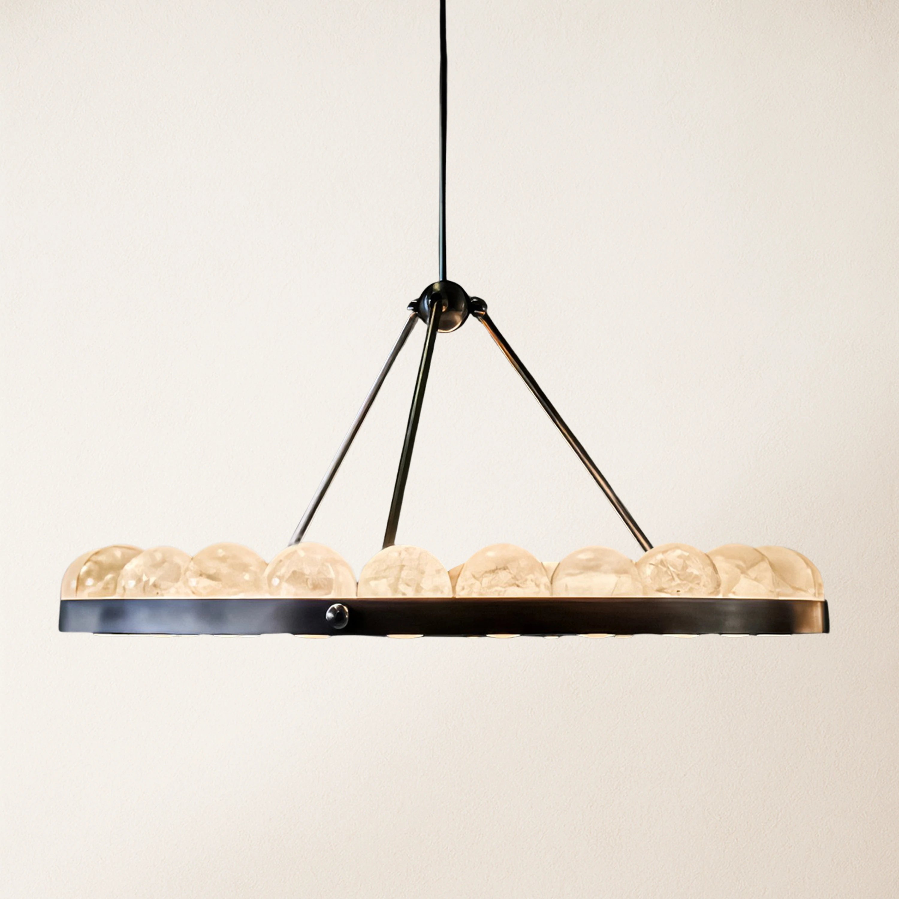 Nami Alabaster Global Suter Chandelier 35"D