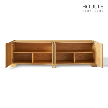 Aurora Oak Media Console 80"