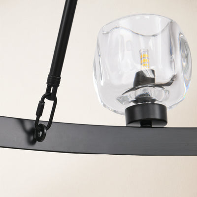 Vellum Crystal Round Chandelier 59"D