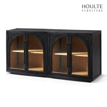 Alvar Arched Oak  Media Console（Set of 2）
