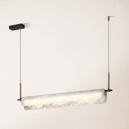 Seranova Alabaster Dining Linear Chandelier