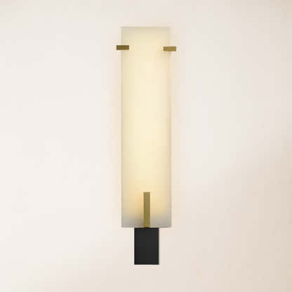 Janina Stable Alabaster Personality Wall Sconce 21.5"H