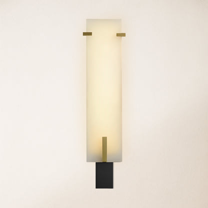 Janina Stable Alabaster Personality Wall Sconce 21.5"H