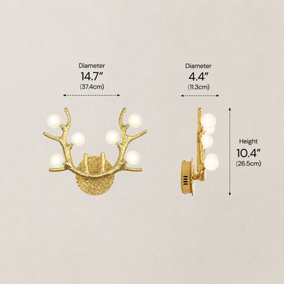 Cervia Antler Branch Wall Sconce 15"W