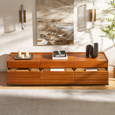 Devon Oak Media Console  70.8"