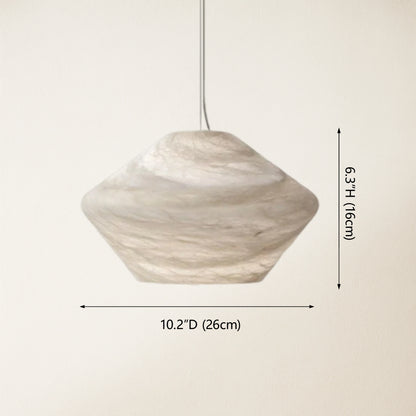 Dadaly Alabaster Popular Small Art Pendant Light 10"W