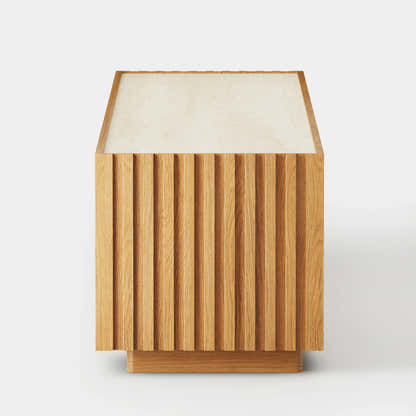 Isla Oak Sintered Stone Media Console 80"