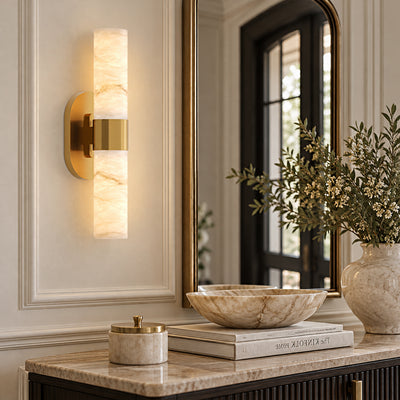 Calyndra Resin Cylinder Wall Sconce 18"-23"H