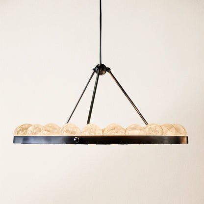 Nami Alabaster Global Suter Chandelier 57"D