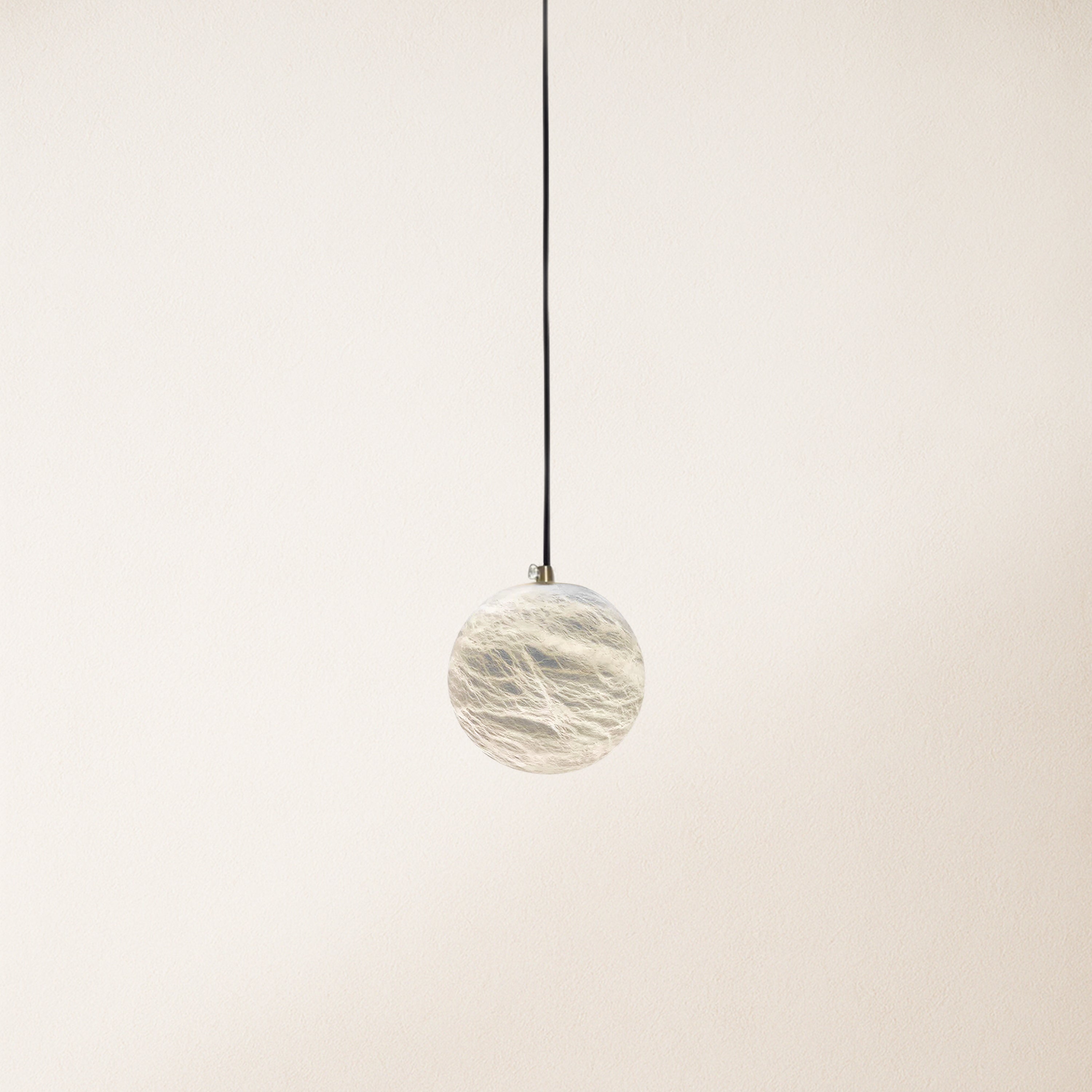 Nami Alabaster Global Ball Pendant Light 5"D - HOULTE