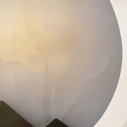 Egwent Alabaster Brass Sconce 10"D