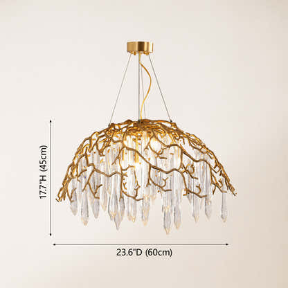 Aurevia Dome Glass Chandelier