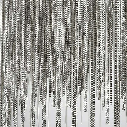 Teresa Cadena Steel Tassel Chandelier 31"D