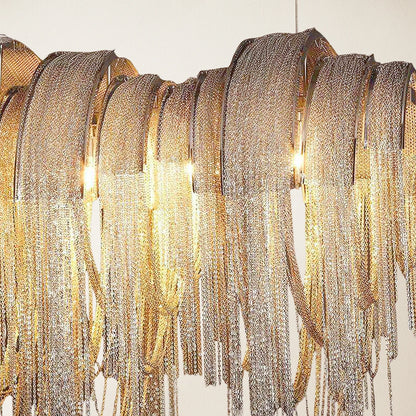 Teresa Cadena Chain Tassel Dining Room Chandelier 43"W