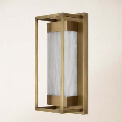Bravura Alabaster Wall Sconce 15.7"H