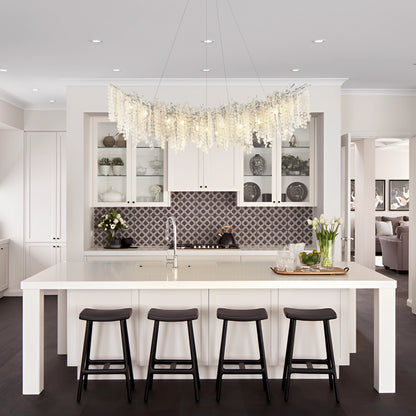 Shiro Noda Crystal Tree Branch Linear Chandelier 72"
