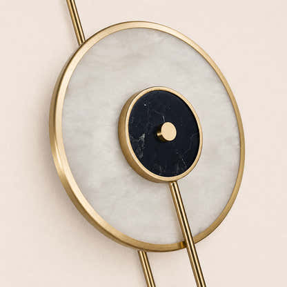 Nyxora Marble Disc Wall Sconce