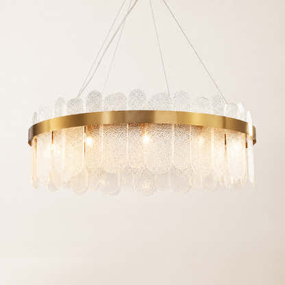 Prismora Glass Round Chandelier