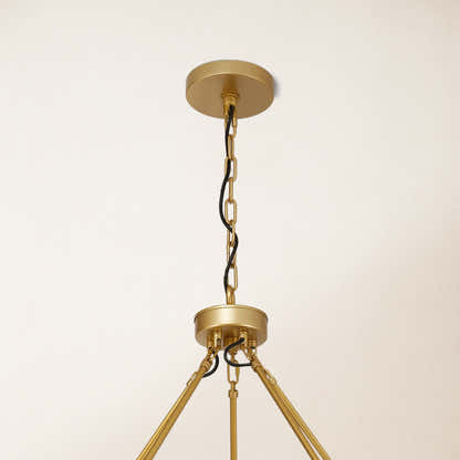 Cylora Glass Tube 2-Tier Round Chandelier 60"D