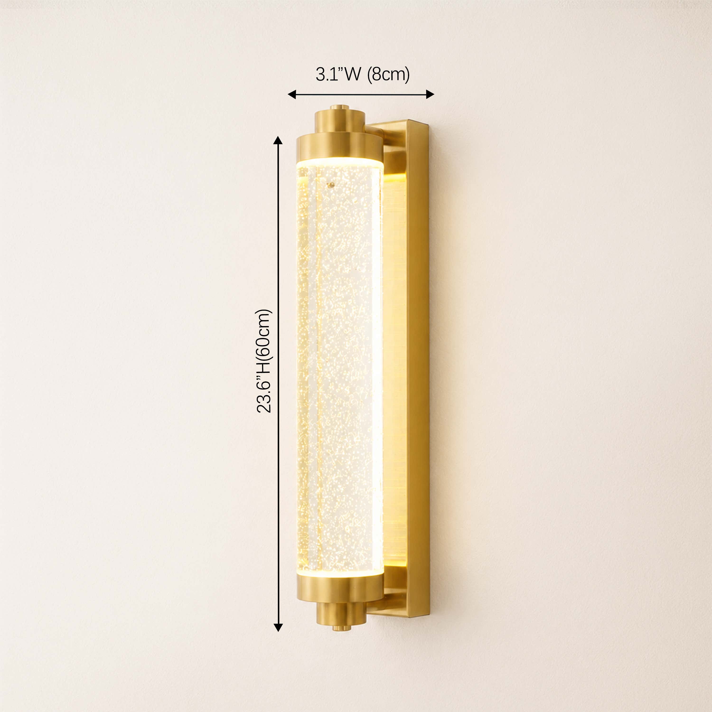 Lumira Crystal Bubble Wall Sconce