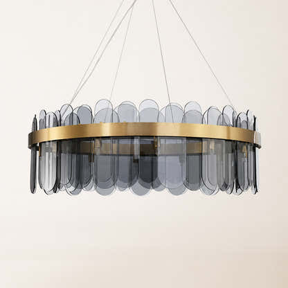 Prismora Glass Round Chandelier