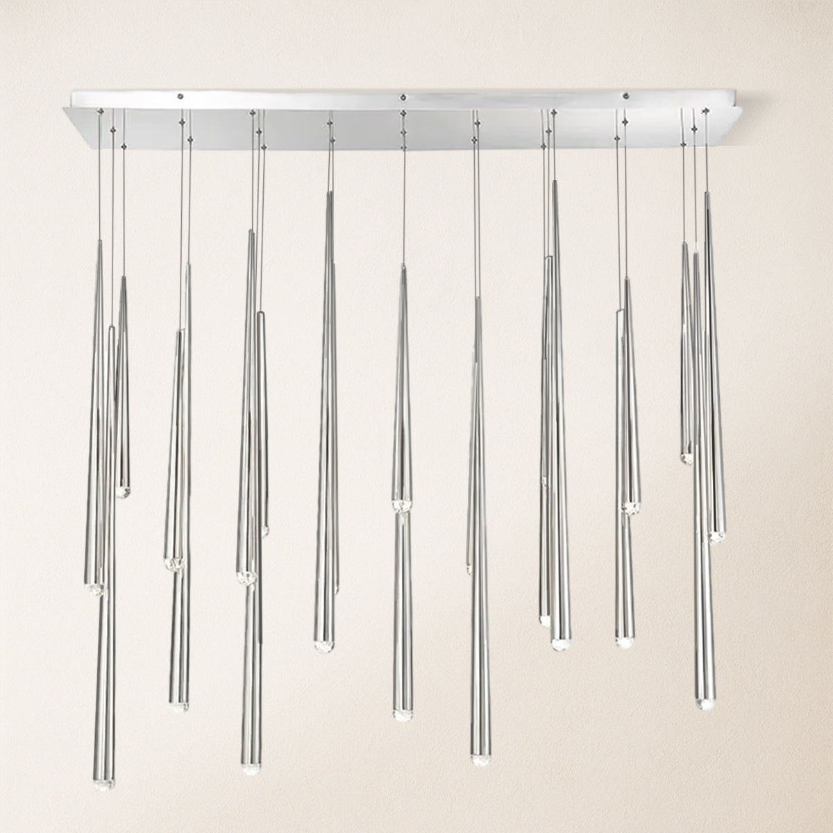 Anthropology Rectangle Crystal Pendant 54"W