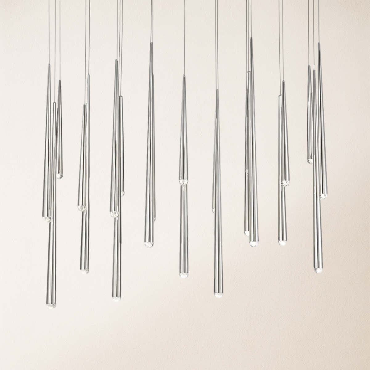 Anthropology Rectangle Crystal Pendant 54"W