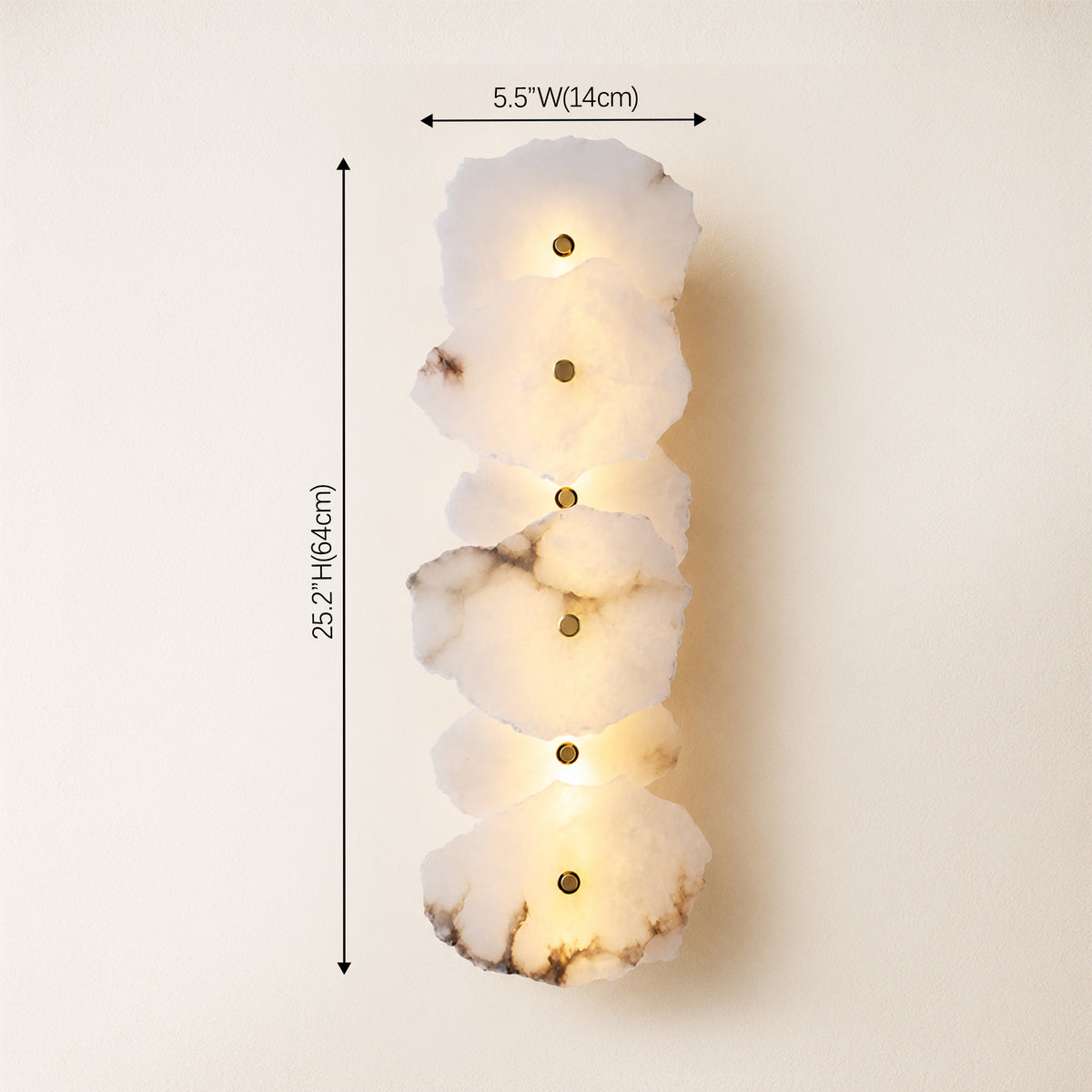 Arscelia Alabaster Linear Wall Sconce