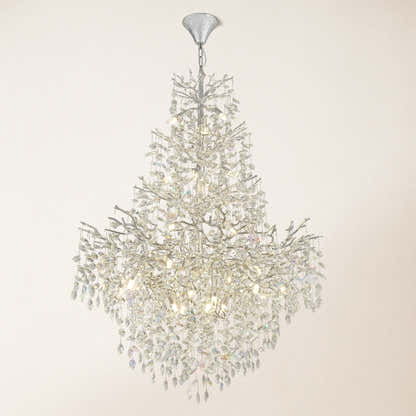 Frostleaf Crystal Cascade Grand Staircase Chandelier 65"H