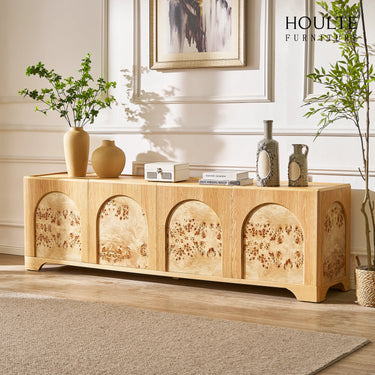 Aurora Oak Media Console 80"